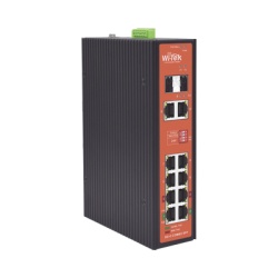 WI-TEK WI-PS310GF-I-V2 Switch PoE Industrial No administrable / Puertos 1-2 PoE 802.3 af/at y PoE 24 Vcc Pasivo 30W / Puertos 3-4 PoE 802.3 af/at/bt Hasta 60W / Puertos 5-8 PoE 802.3 af/at Hasta 30W /