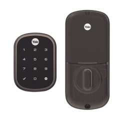YALE-ASSA ABLOY 89386 Cerradura ASSURE YRD256/ Color Bronce/ Teclado /Apertura por Smartphone Opcional/Para puertas Izq o Derecha de 35 a 57 mm de espesor