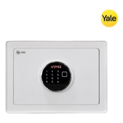 YALE-ASSA ABLOY MX86942 Caja Fuerte Hercules / Apertura Huella Dactilar Codigo y Llave de Emergencia / Puerta de Acero 4 mm / 2 Bulones de Acero 20 mm / Pantalla LCD / Alarma de Contrasena Incorrecta