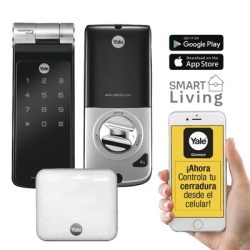 YALE-ASSA ABLOY MX89368 Kit de Hub con Cerradura YDF40A: Codigo Biometria y apertura Smartphone en cualquier parte el Mundo