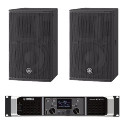 YAMAHA CHR10KIT/PX Kit Refuerzo Sonoro | Incluye 2 Bocinas CHR10 y 1 Amplificador PX5 | Ideal para Aplicaciones de Musica en Primer Plano