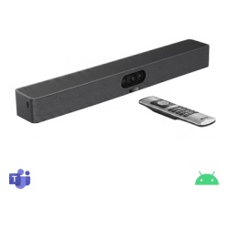 YEALINK A25-010 Barra de Videoconferencia A10 de Yealink para Salas Pequenas con Android Integrado para Microsoft Teams y Modo BYOD - Incluye Control Remoto