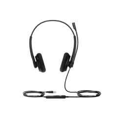 YEALINK UH34-LITE-DUAL-TEAMS Diadema USB Profesional / Dual / Certificación Microsoft Teams / Audio de Banda Ancha / Micrófono Unidireccional / Controlador LED