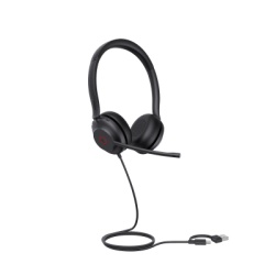 YEALINK UH35-DUAL-UC-USB-C/A Diadema Alambrica UH35 Dual de Yealink USB-C/A Compatible con Telefonos IP Yealink y Computadoras