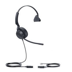 YEALINK YHS36-E2-MONO Diadema Analogica Alambrica YHS36 E2 Mono de Yealink Over-the-Head con Microfono Antiruido Conexion QD a RJ9 y Proteccion Auditiva ActiveProtection
