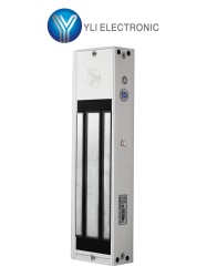 YLI ELECTRONIC YLE0850028 YLI YM750NTLED - Cerradura Magnetica 750 kg o 1500 Lb de Fuerza de Sujecion / Indicador Led / Uso Interior / Retardo de tiempo / Voltaje Dual 12v/24 VDC / Compatible con Sopo