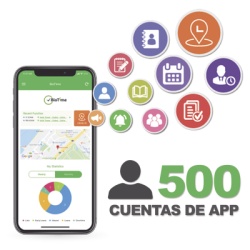 ZKTECO BIOTIMEAPP500 Licencia BioTime APP / 500 Usuarios / Checadas por Smartphone / GPS y Fotografia / Compatible BioTimePRO