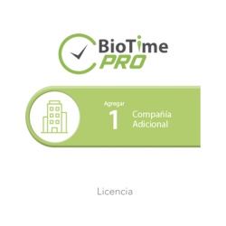 ZKTECO ZKBTP1COM Software de Gestion Centralizada de Asistencia BIOTIMEPRO Licencia para agregar 1 compania adicional