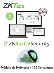 ZKTECO ZKT0740114 ZKTECO ZKBIOCVHOTELP100 - Licencia para Modulo de Hoteleria BioCVsecurity Capacidad 100 Cerraduras Hoteleras