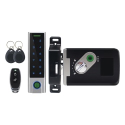 AccessPRO ACCESS7-X Kit de Cerradura Inteligente / Incluye Teclado y Control Remoto / Soporta Huella Tarjeta y Contrasena / Teclado Metalico IP65