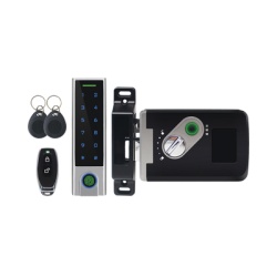 AccessPRO ACCESS7-X Kit de Cerradura Inteligente / Incluye Teclado y Control Remoto / Soporta Huella Tarjeta y Contrasena / Teclado Metalico IP65