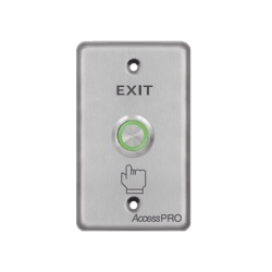 AccessPRO APBIVC Boton de Aro Iluminado Color Verde/ IP65 / Diseno Elegante / NO COM NC