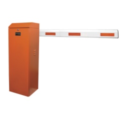 AccessPRO KIT-XBS-RNB Kit de Barrera Vehicular Derecha Color Naranja y Brazo Ajustable de 3.6 a 5.5 m