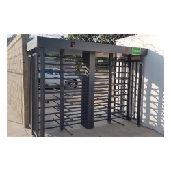 AccessPRO XT-200-C Torniquete Doble / Cuerpo Completo / Interior/Exterior / 100% Acero con Pintura Gris / EJE CENTRAL con Pintura Gris / Acabado de Lujo / Alto Trafico - Img 6