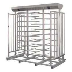 AccessPRO XT-200-L Torniquete Doble de Cuerpo Completo / 100% Acero Inoxidable / Diseno Elegante