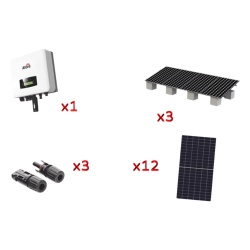 AFORE HNS7000TLKIT1 Kit Solar Interconexion / 7kW 220Vca / Inversor AFORE / Montaje Incluido