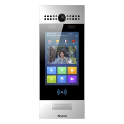 AKUVOX R29CKIT Kit Frente de Calle y Montaje en Pared / Ideal para fraccionamientos / Administracion 100% en la Nube / Notificacion a APP / Llamada Telefonica / ANDROID / SIP / ONVIF /Reconocimiento F