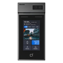AKUVOX S535KIT Videoportero + Montaje en Pared / Modulo Opcional de Huella / Pantalla Tactil IPS de 5 Pulgadas / Camara de 2MP con Auto iluminacion / Rostro Tarjeta PIN BLE QR / Compatible SIP y ONVIF