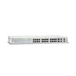 ALLIED TELESIS AT-FS750-28PS-10 WebSmart Switch 24 puertos PoE+ 10/100 Mbps + 2 puertos 10/100/1000 Mbps + 2 SFP Gigabit Combo 193 W