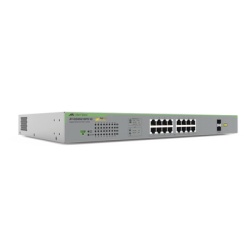 ALLIED TELESIS AT-GS950/18PS-V2-10 Switch PoE+ Gigabit WebSmart de 16 puertos 10/100/1000 Mbps (2 x Combo) + 2 puertos gigabit SFP (Combo) 185 W