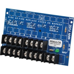 ALTRONIX PD8ULCB Modulo de Distribucion de Energia UL PD8ULCB / 8 Salidas Clase 2 PTC Protegidas / Entrada 12-24VDC o 24-28VAC / Auto-resetable / Montaje Incluido / Garantia de Por Vida