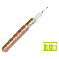 BELDEN 84-142/1000 Cable RG142 con blindaje de doble malla con bano de plata 96% aislamiento de TFE-Teflon.