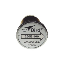 BIRD TECHNOLOGIES 250E-400 Elemento de 250 Watt en Linea 7/8" para Wattmetro BIRD 43 en Rango de Frecuencia de 400 a 800 MHz.