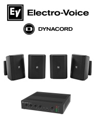 BOSCH RBM1390038 ElectroVoice M_KITU602EVIDS - Kit de Audio / Amplificador Mixer 60W / 4 Altavoces EVID-S 15W Negras