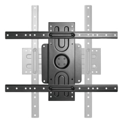 BRATECK LP69-46F Soporte de Pared Rotativo para Pantallas o Monitores | Compatibilidad VESA 200x200 ? 600x400 | De 37 a 80 Pulgadas | Capacidad Maxima de Carga 50 kg | Rotacion 360Â° Horizontal y Vert
