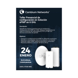 CAMBIUM NETWORKS EXPERTCMBNEPMP6GHZ Curso Presencial de configuracion en Solucion ePMP en 6 GHz