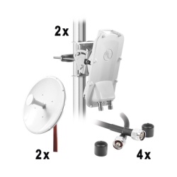 CAMBIUM NETWORKS PTP550-KIT34 Enlace Backhaul completo de alta capacidad incluye: 2x PTP550CE 2x NP2GEN2 (34 dBi) 4x Jumpers
