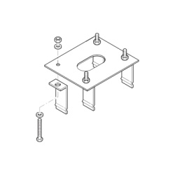 CAME 119-RIG006 Anclaje para barreras CAME GARD4 y G3750