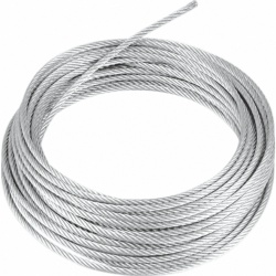 CAMESA SRET474CAM/100 Cable de Retenida / 3/16 Pulgadas / 1x7 Hilos / Carga Ruptura 1294 kg (2850 lb) / 100 m (328.1 ft) / Galvanizado Clase A