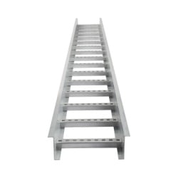 CHAROFIL CH-E89PX6AK Escalera de Aluminio Portacables / Perfil Z / Peralte 3 1/4" /Paso 9" / Ancho 6" / 3.66 metros / Capacidad Max. 137 Cables / Incluye Cople Union y Tornilleria