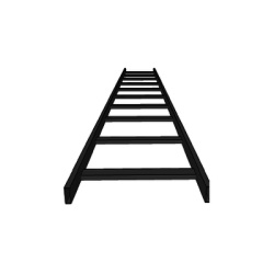CHAROFIL CH-ET1X4EP Escalera tubular tramo recto epoxica de 1.5" de Peralte x 4" de Ancho tramo de 3 m ideal para Centros de Datos