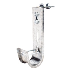 CHAROFIL CH-J38-EZ Soporte (Gancho) tipo J-Hook hasta 14 cables Cat6 ideal para soportar cableado en los espacios de manipulacion al aire Para instalacion en interior