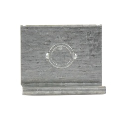 CHAROFIL CH-PST-AUT-66EZ Placa salida a tubo automatica con chequeador 1/2 y 3/4 de 66 mm con acabado Electro Zinc