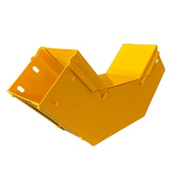 CHAROFIL CHFBVI904X4R8EPK CHFIBER Curva Vertical Interior de 90Â° de Aluminio para Fibra Optica 4" de Peralte 4" de Ancho y Radio de 8" con Pintura Epoxica Amarilla Incluye Tapa un Par de Coples y Tor
