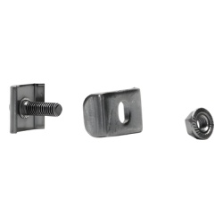 CHAROFIL MG-51-KIT2EZ Kit 2 para unir tramos de charola clema mediana mas tornillo encastardo con acabado Electro Zinc