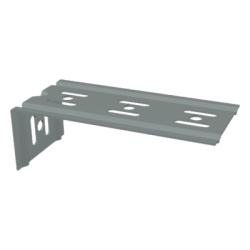 CHAROFIL MG-60-122EZ Mensula economica para montaje en pared para anchos de charola de 150mm con acabado Electro Zinc