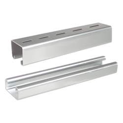 CHAROFIL UNL-4X4-U10-EZ Unicanal liso 4x4 3000 mm acabado ElectroZinc