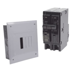 CHINT KITC2Q430S Kit Centro de Carga 4P para sobreponer con 2 Interruptores Termicos de 2 Polos 30Amp 120/240Vca 10kA.