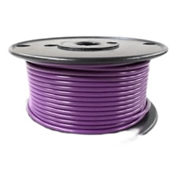 COBRA WIRE & CABLE A1014T-14-100 Cable Electrico Color Morado Calibre 14 / UL 1015-1230 / 600 Voltios / Temperatura 105Â°C Seco 75Â°C Humedo / Cobre Estanado Clase K / Aislante PVC Retardante de Llama
