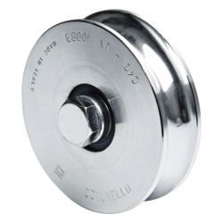 COMUNELLO 1150-5060-001 Rueda de 14 cm SIN Soporte / Soporta hasta 550 kg / Canal Tipo "U"