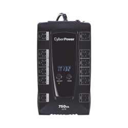 CYBERPOWER AVRG750LCD UPS de 750 VA/450 W Topologia Linea Interactiva Entrada 120 Vca NEMA 5-15P Tipo Gabinete Compacto Con 12 Tomas NEMA 5-15R