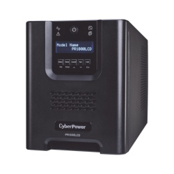 CYBERPOWER PR1000LCD UPS de 1000 VA/1000 W Topologia Linea Interactiva Entrada 120 Vca NEMA 5-15P Onda Senoidal Pura Tipo Torre Con 8 Tomas NEMA 5-15R