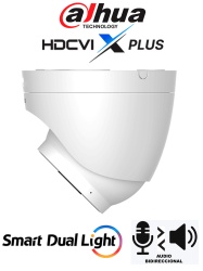 DAHUA DH-HAC-HDW1200TRQN-IL-T - Cámara Domo de 2 Megapíxeles/ 1080p y Lente de 2.8mm con Apertura de Hasta 111 Grados, Audio Bidireccional, Micrófono y Bocina Integrados, Smart Dual Light 25 Metros, DWDR, Material de Policarbonato - Img 3