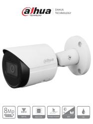 DAHUA DHT0030147 DAHUA DH-IPC-HFW2841S-S - Camara IP Bullet 4k/ 8 Megapixeles/ Lente de 2.8 mm/ 105 Grados de Apertura/ H.265/ IR de 30 Mts/ Metalica/ WDR Real de 120 dB/ IP67/ Video analiticos con IV