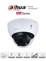 DAHUA DHT0040092 DAHUA DH-IPC-HDBW2541R-ZAS - Domo Antivandalico de 5 Megapixeles/ Lente Motorizado de 2.7-13.5/ WizSense/ IR de 40 Metros/ Ranura MicroSD/ E&S de Alarma/ Ik10/ PoE/ SMD Plus/