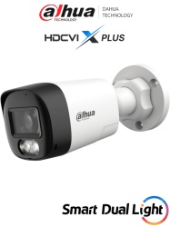 DAHUA DHT0290110 DAHUA DH-HAC-HFW1200RL-IL-T - Camara Bullet de 2 Megapixeles/ Audio Bidireccional/ Iluminacion Dual Inteligente Hasta 30m/ Lente de 2.8mm Apertura de 111/ Policarbonato/